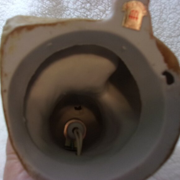 H-510 VINTAGE HAND PAINTED LENWILE CHINA ARDALT CHIMP W/2 BABY CHIMPS NIGHT LITE - Picture 8 of 12